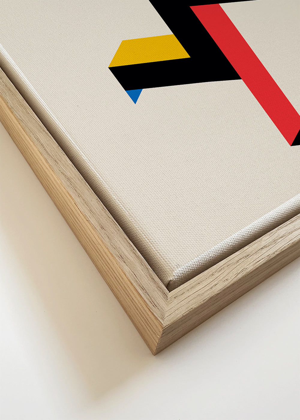Plakat geometryczny Bauhaus z blokami izometrycznymi