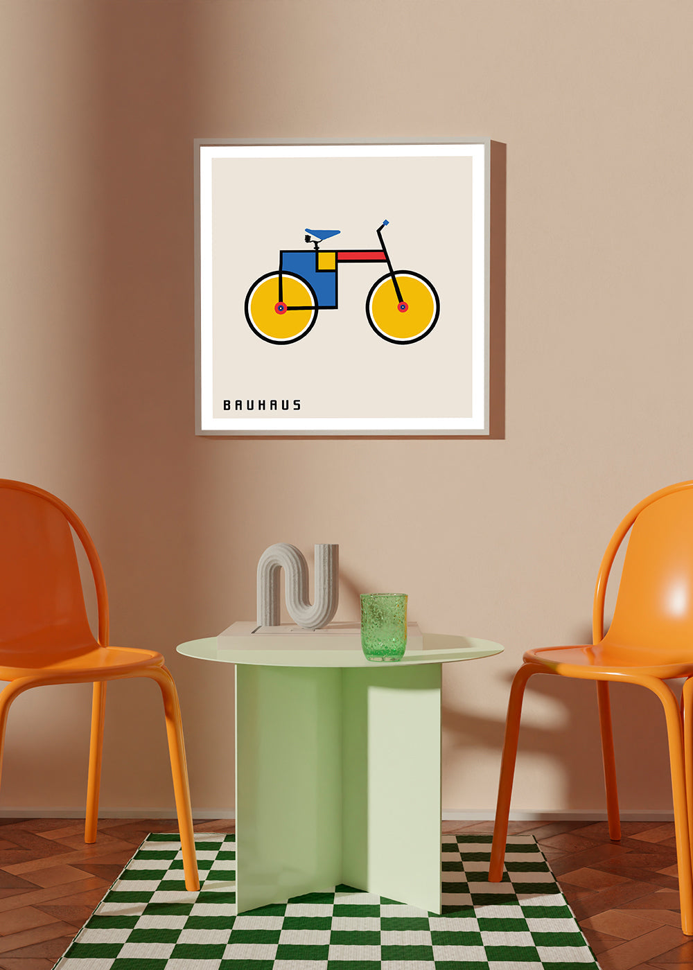 Ilustracja Bauhaus rower