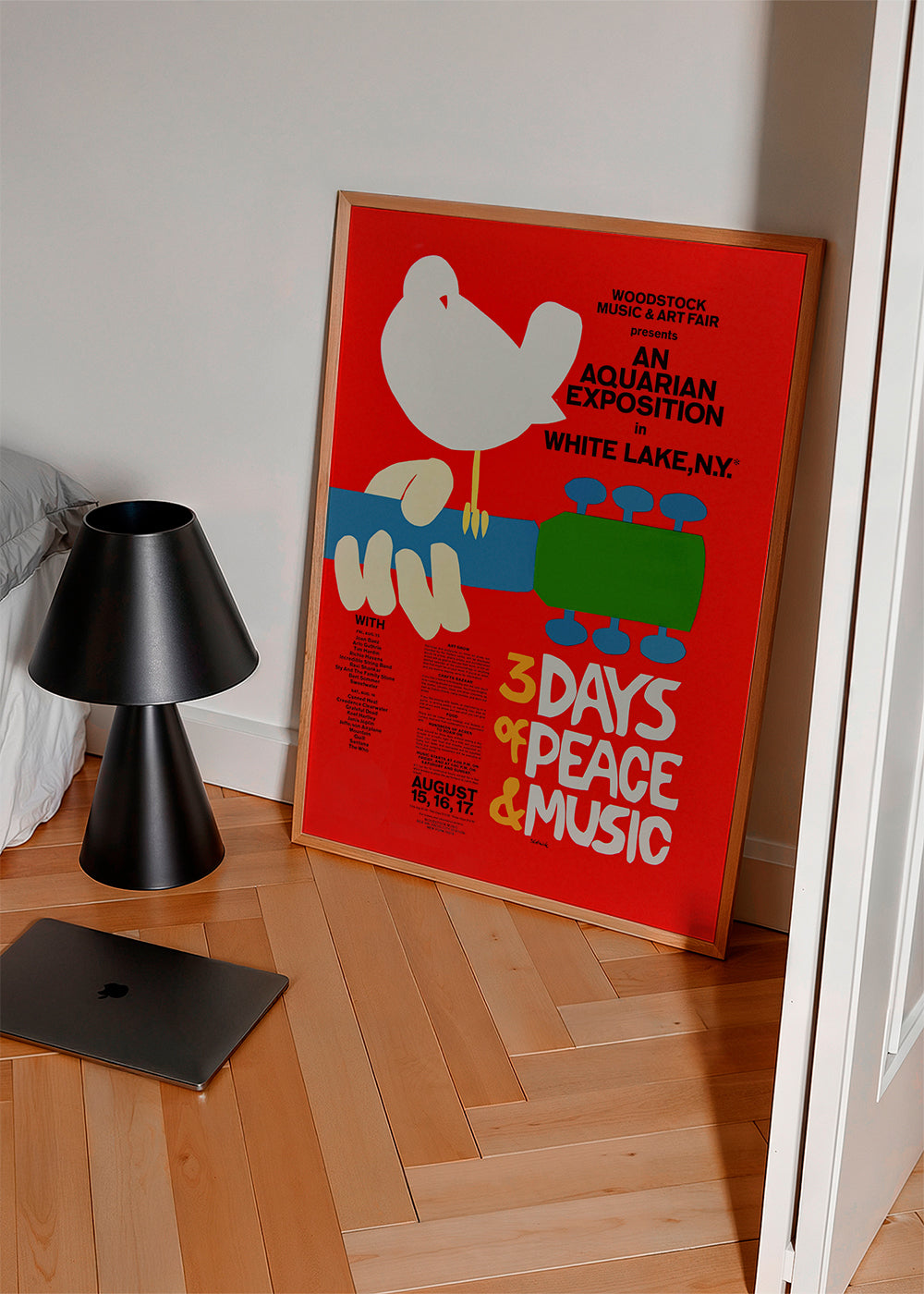Plakat vintage Woodstock 3 Days of Peace