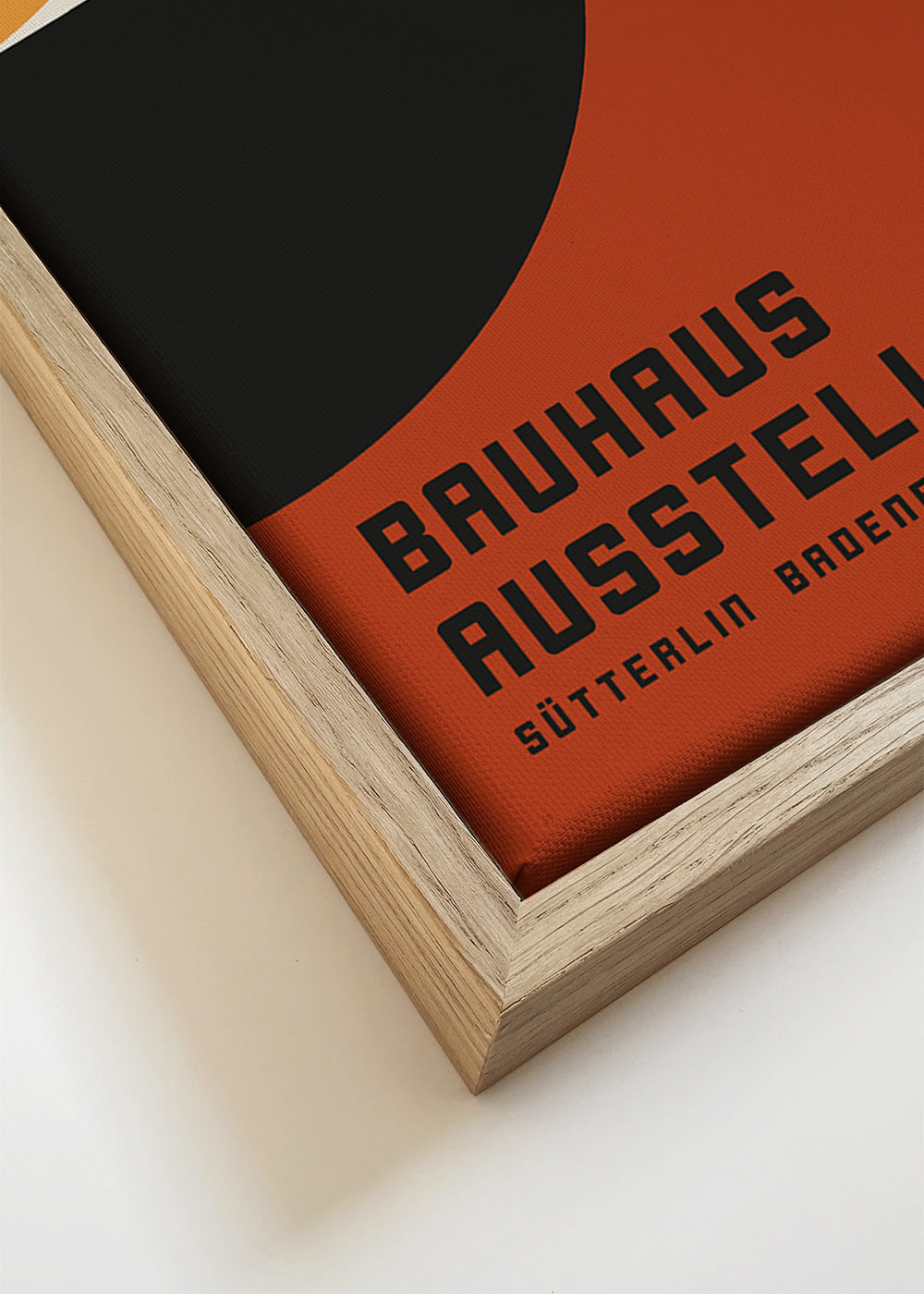 Vintage plakat Bauhaus z geometrycznymi formami