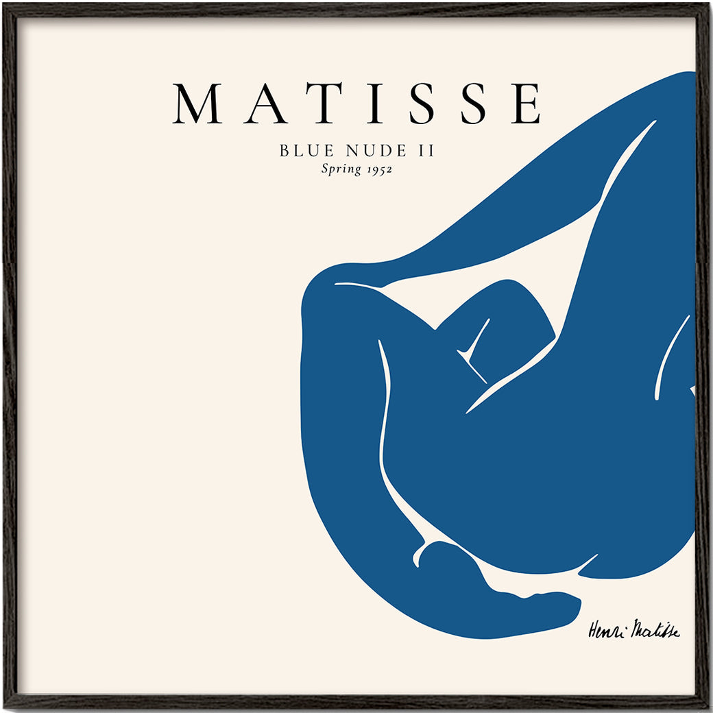 Ilustracja Blue Nude II z minimalistyczną postacią
