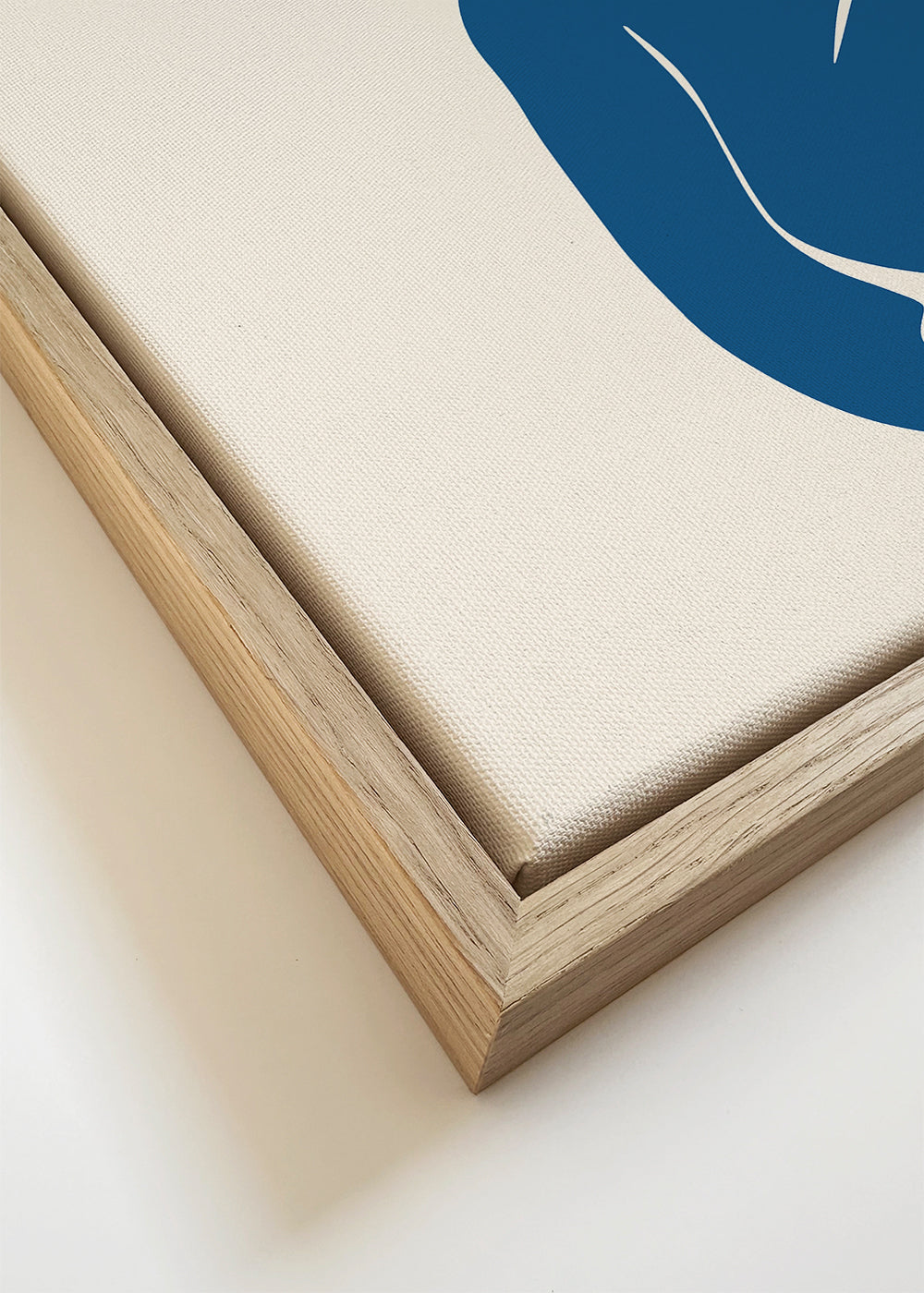 Ilustracja Blue Nude II z minimalistyczną postacią