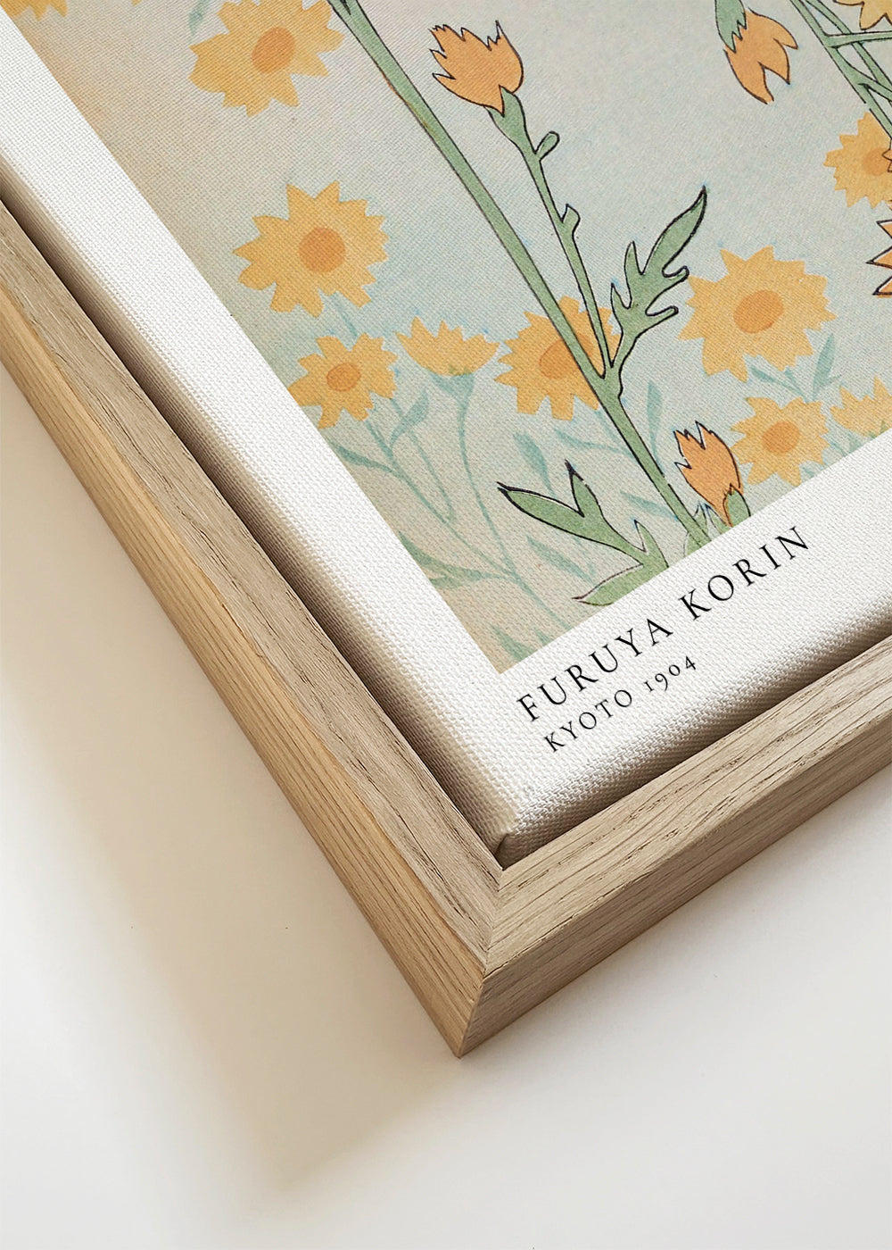 Plakat botaniczny Korin: stylizowane kwiaty japońskie