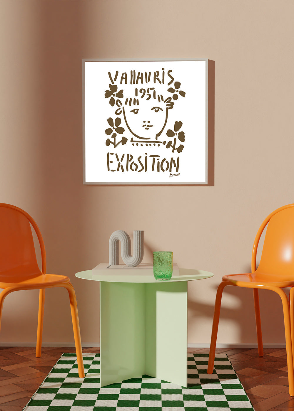 Plakat vintage Vallauris Exposition 1951