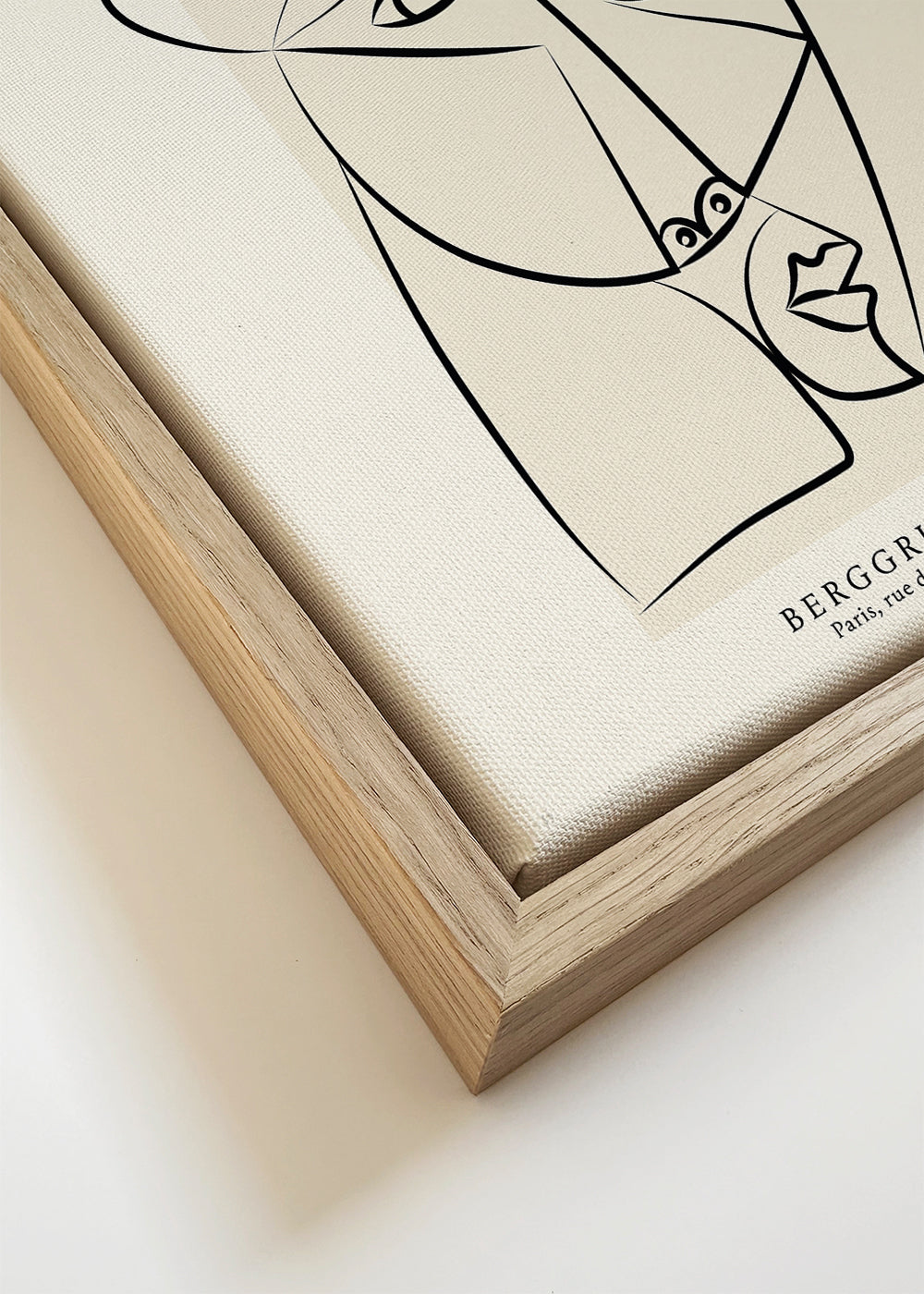 Ilustracja portretowa liniowa w stylu Picassa