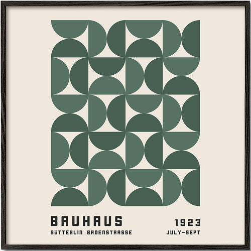 Plakat geometryczny Bauhaus zielony 1923