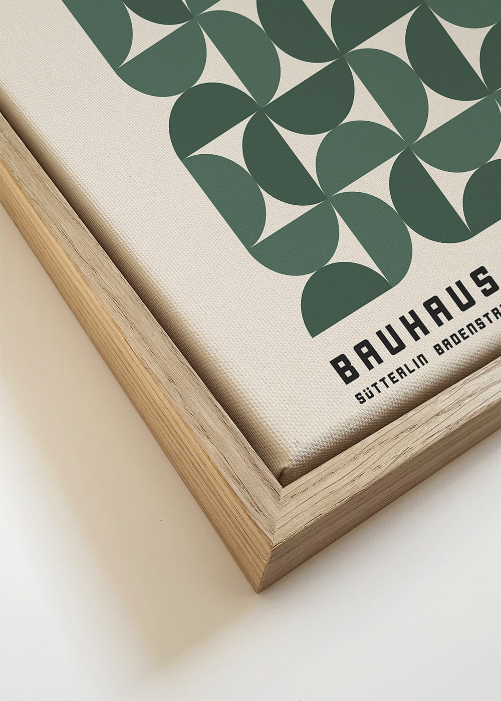 Plakat geometryczny Bauhaus zielony 1923