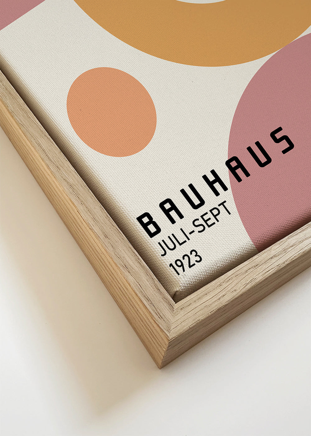 Plakat geometryczny Bauhaus z formami kołowymi