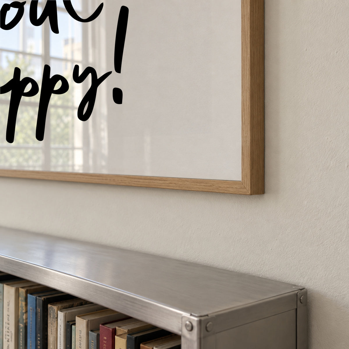 Do what makes your soul happy quote poster - Square - Framed poster detail