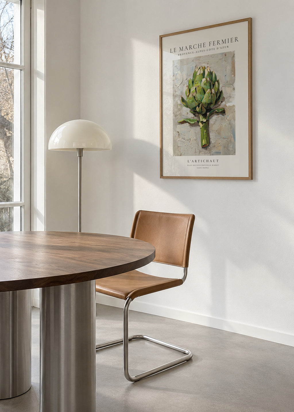 Le marche fermier - L’Artichaut - Framed poster in an interior