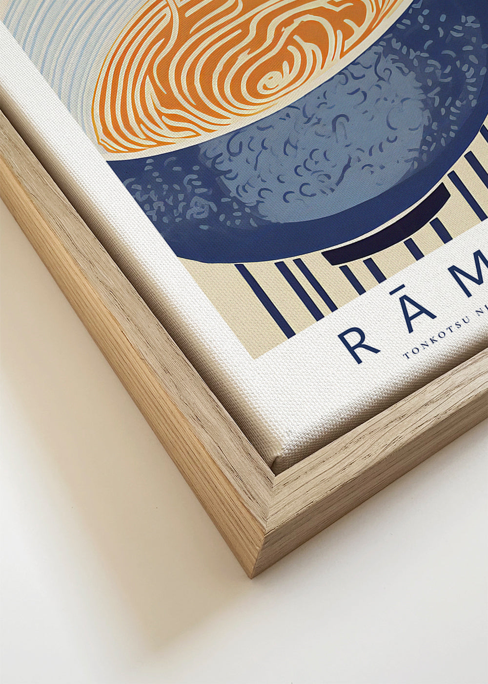 Sztuka do kuchni Ilustracja ramen w niebieskim
