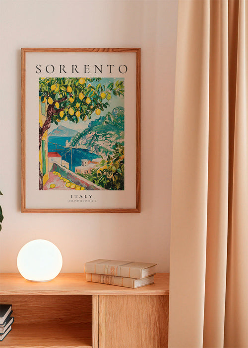 Plakat podróżniczy: Sorrento i drzewo cytrynowe