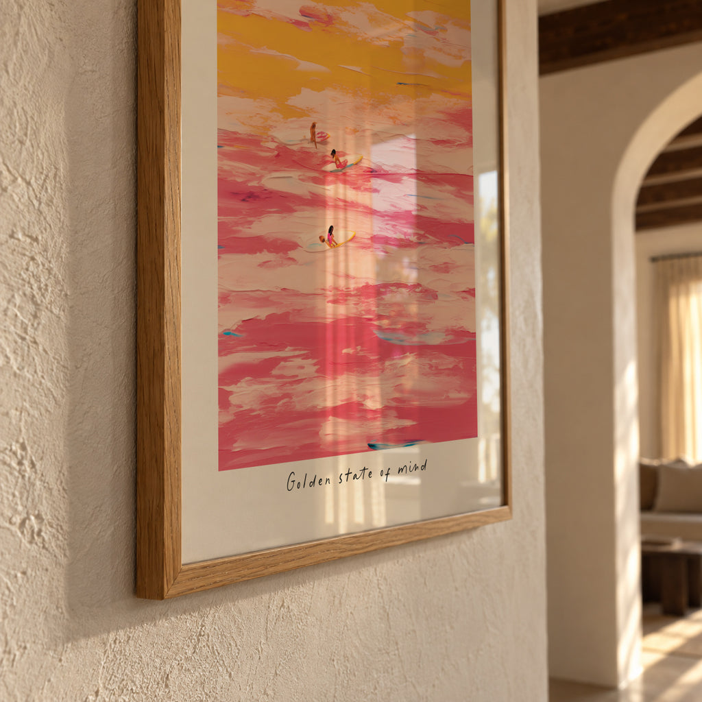California - Framed poster detail
