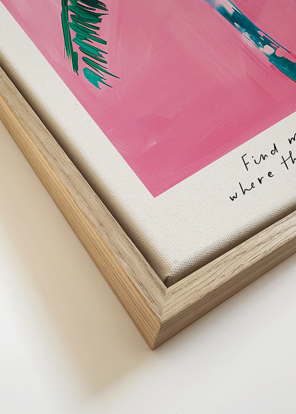 Ilustracja palmy Miami w różu