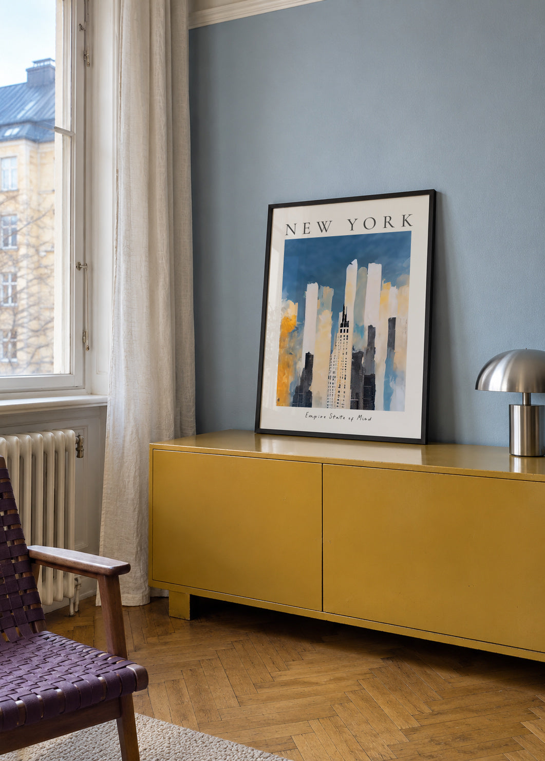 New York, Empire State of Mind - Framed poster in an interior