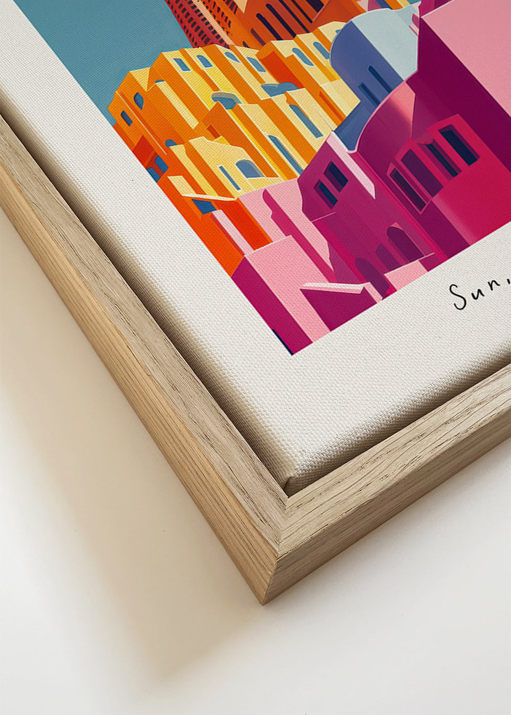 Plakat podróżniczy: Sagrada Familia w kolorze