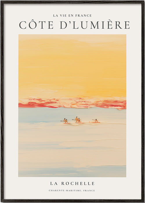 Sztuka do kuchni: Côte d'Lumière plakat nadmorski
