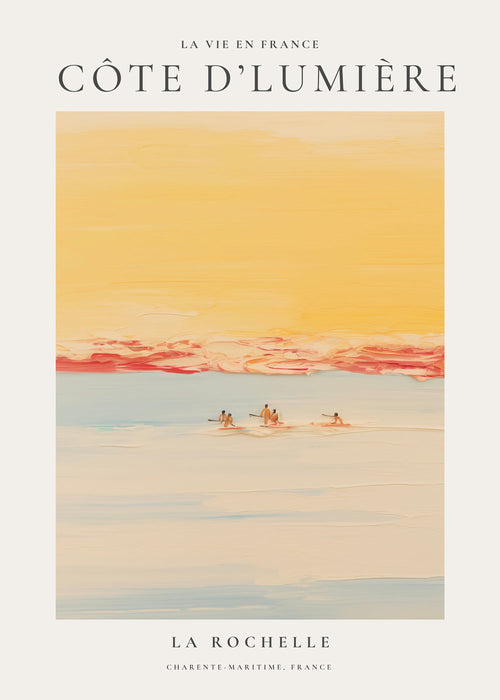 Sztuka do kuchni: Côte d'Lumière plakat nadmorski