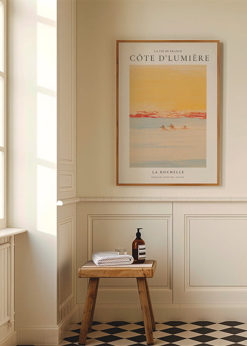 Sztuka do kuchni: Côte d'Lumière plakat nadmorski