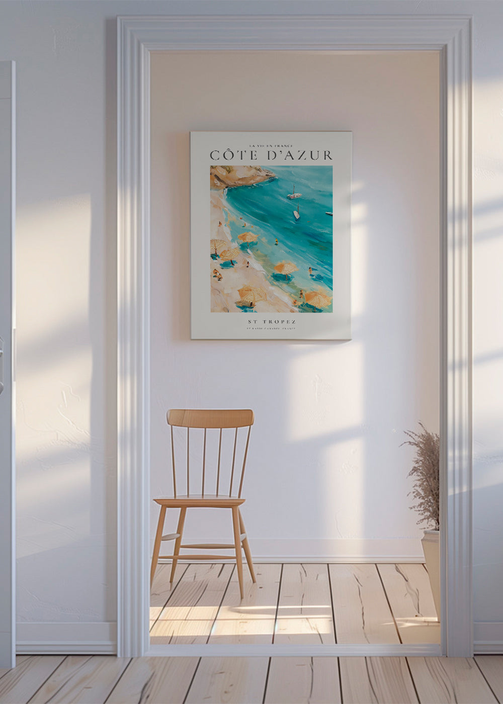 Plakat podróżniczy Plaża St Tropez