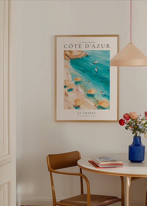 Plakat podróżniczy Plaża St Tropez