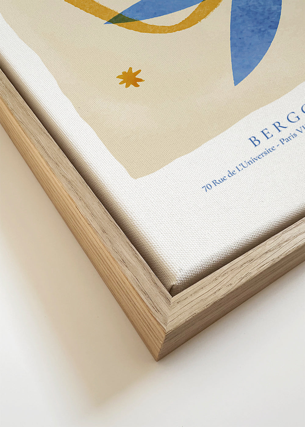 Ilustracja botaniczna w niebieskim i ochrowym