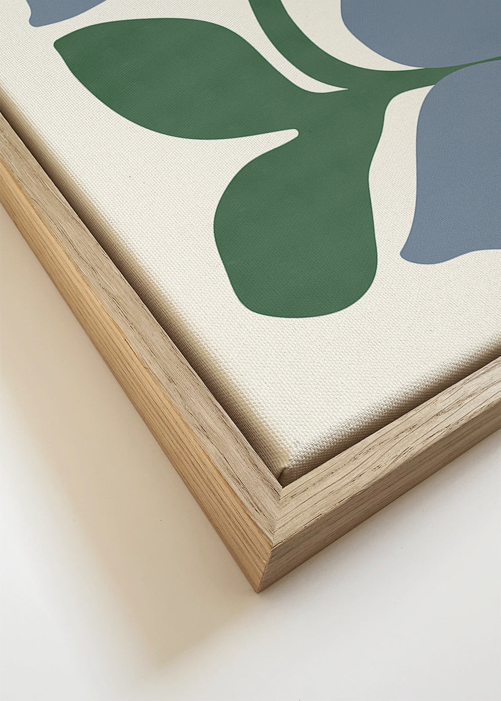 Plakat botaniczny niebieskie kwiaty minimal