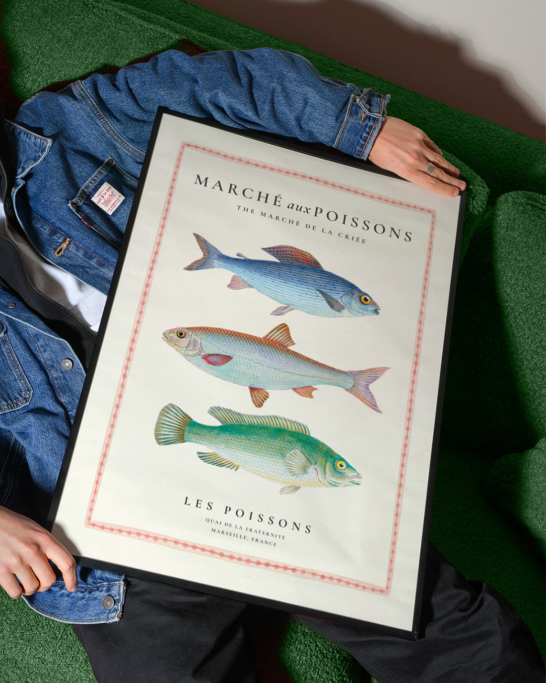 Fish Market (Marche aux poissons) - Framed poster detail