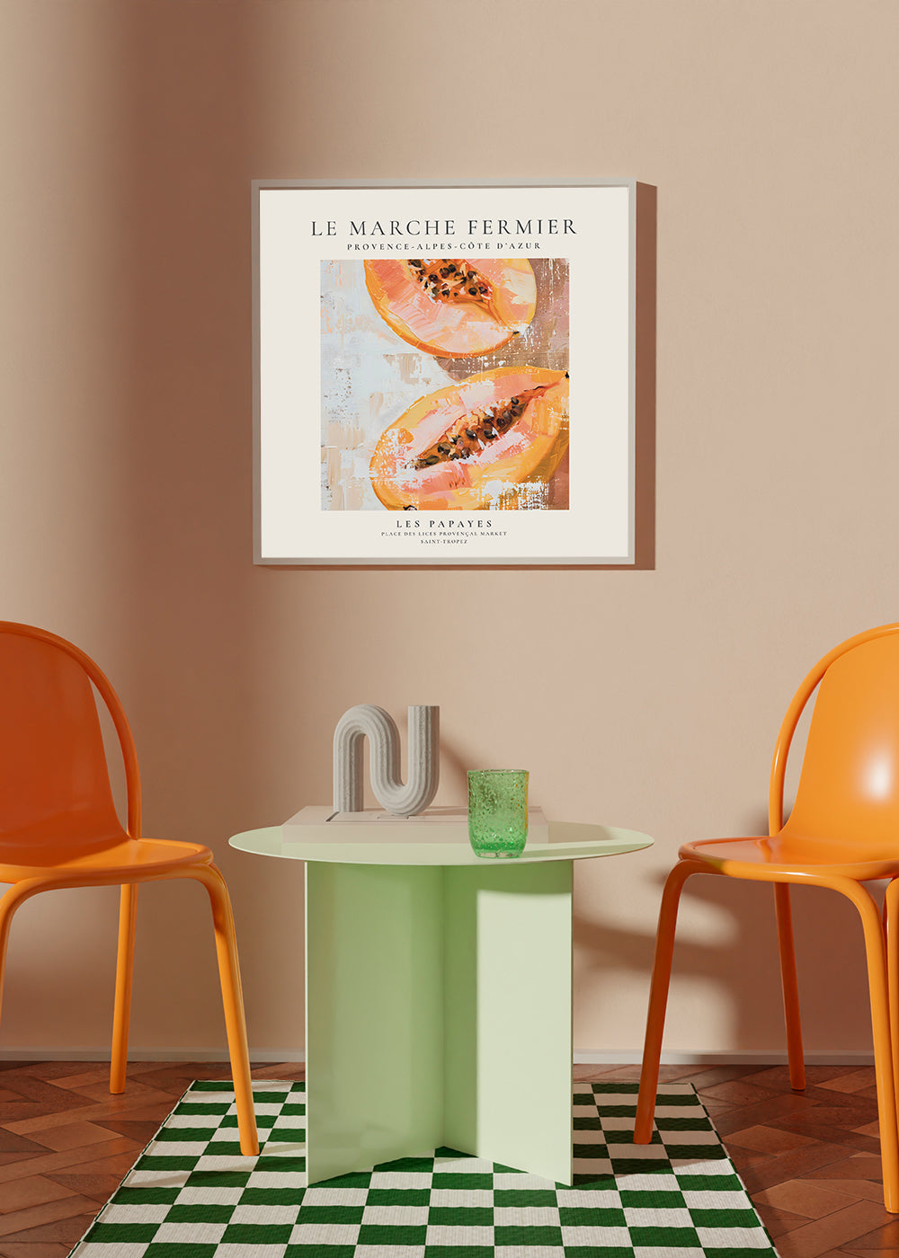 Sztuka do kuchni Papaja plakat francuski