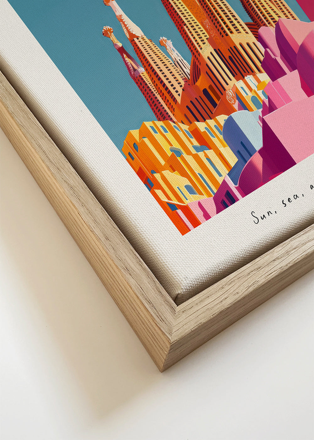 Sztuka do miasta Sagrada Familia ilustracja