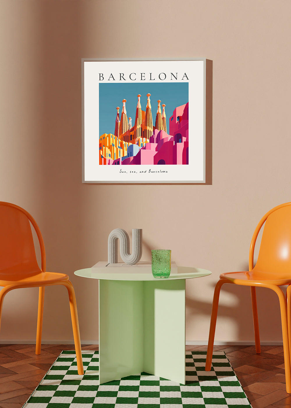 Sztuka do miasta Sagrada Familia ilustracja