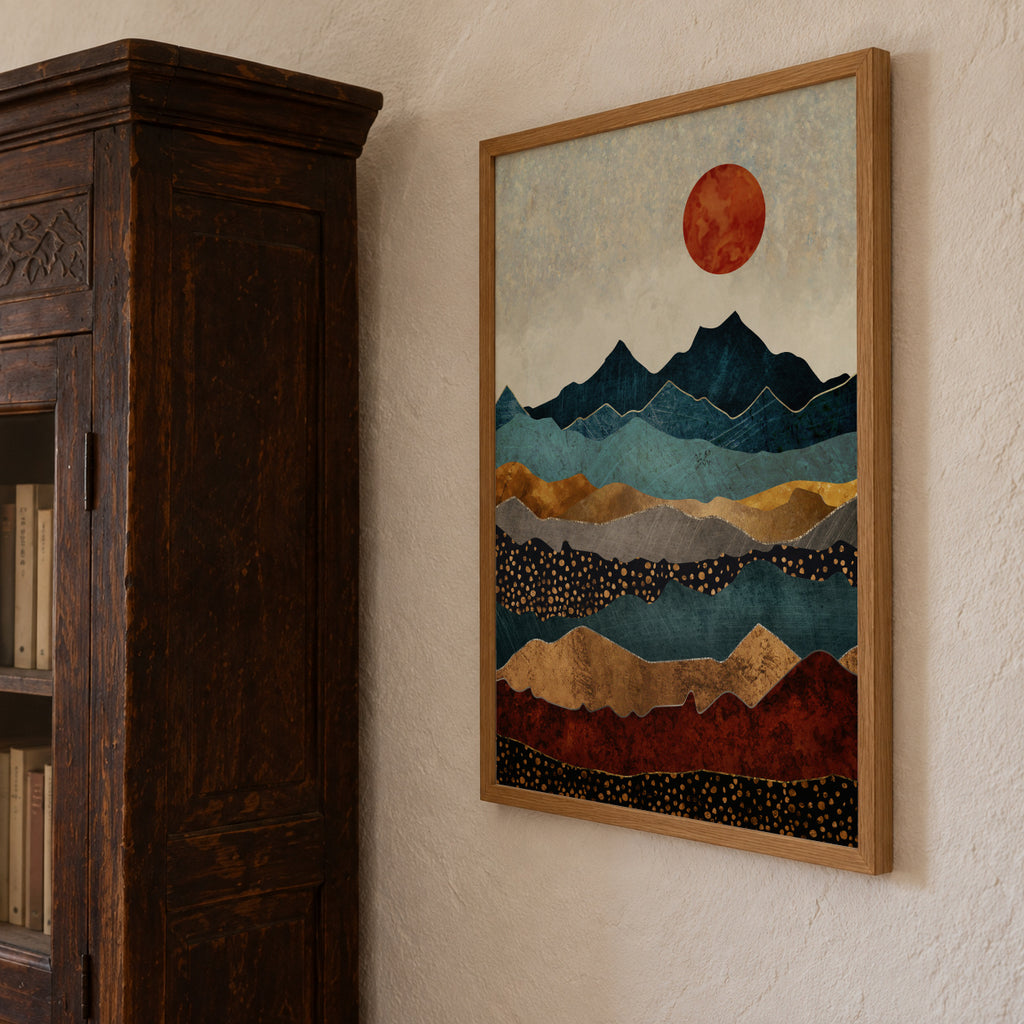 Amber Dusk - Framed poster detail