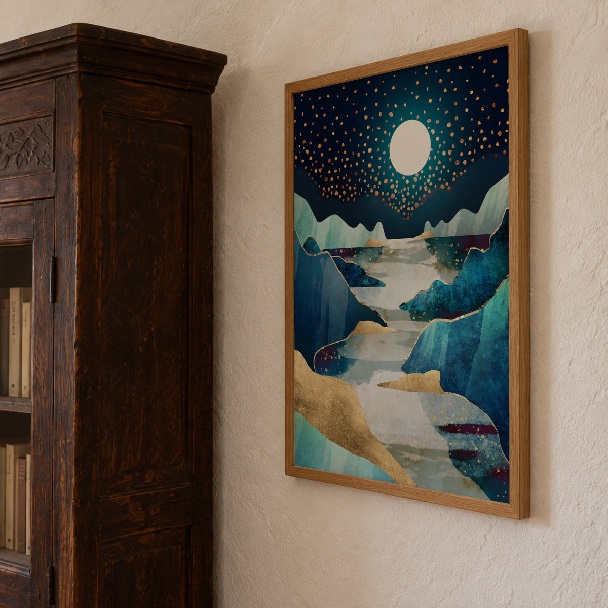 Moon Glow - Framed poster detail