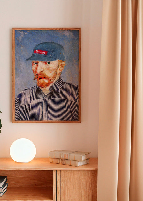 Ilustracja Vincenta z nowoczesną czapką