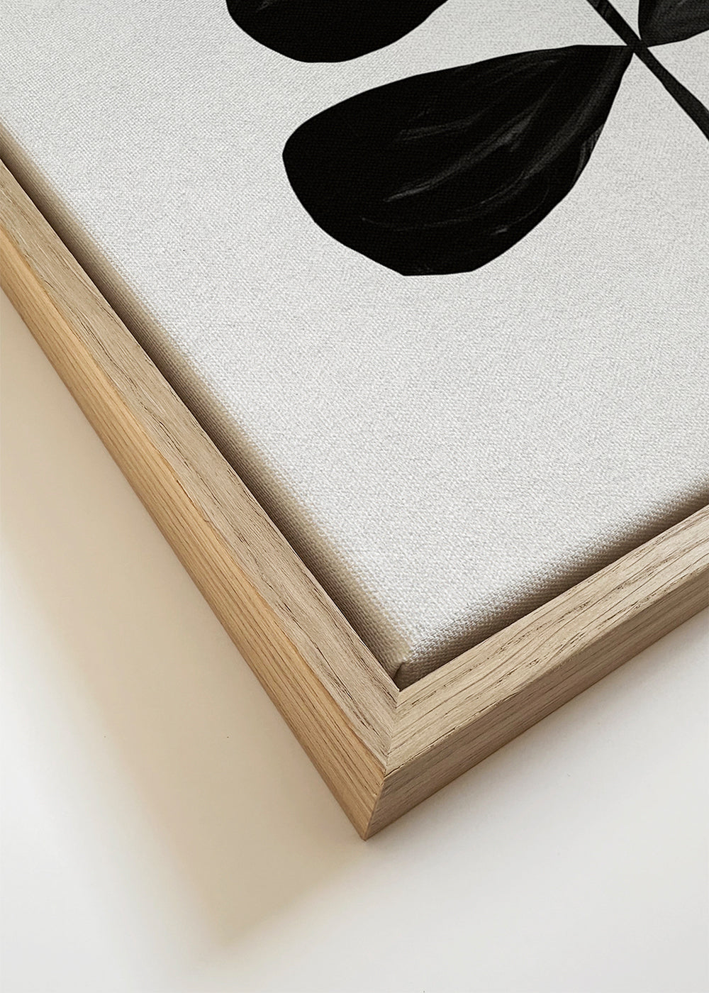 Plakat botaniczny czarne liście minimalistyczne
