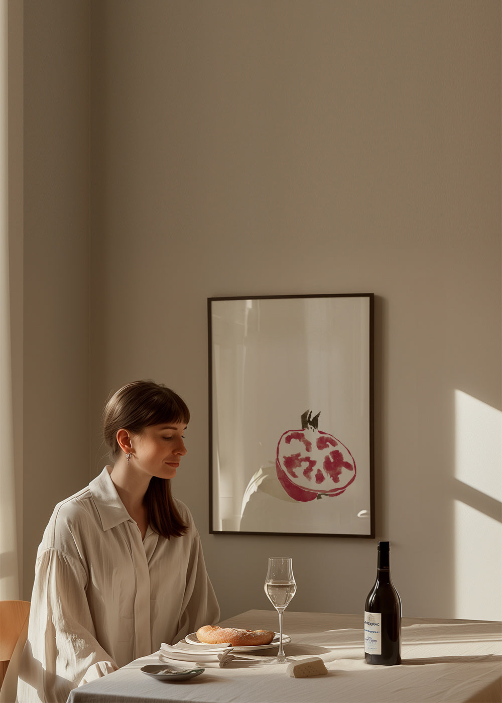 Tropical Grenade - Framed poster in an interior