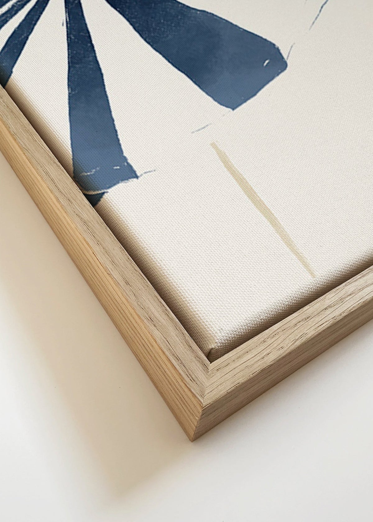 Obraz krajobrazu z minimalistycznymi parasolami morskimi – Canvas detail