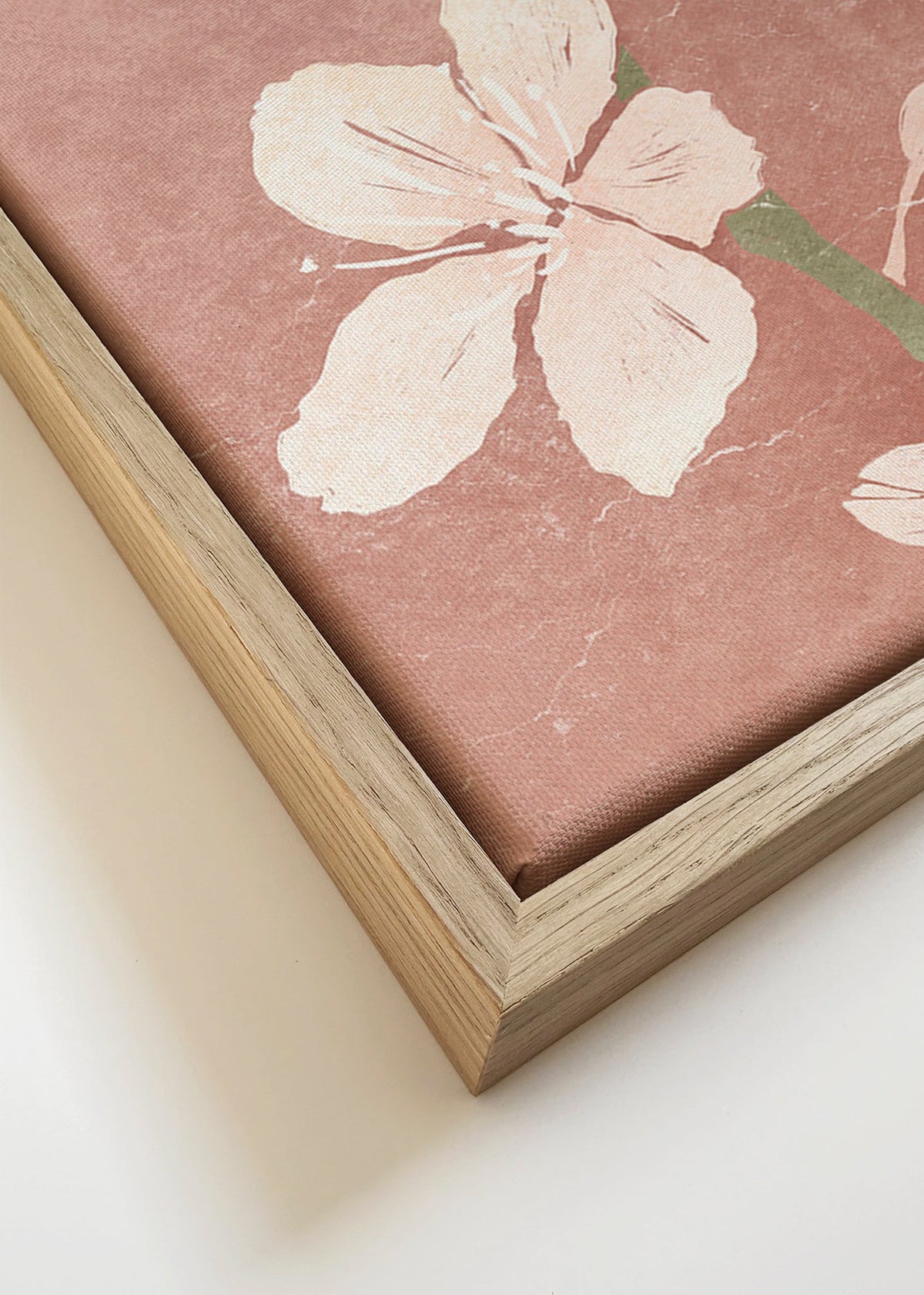 Plakat botaniczny różany kwiat – Canvas detail