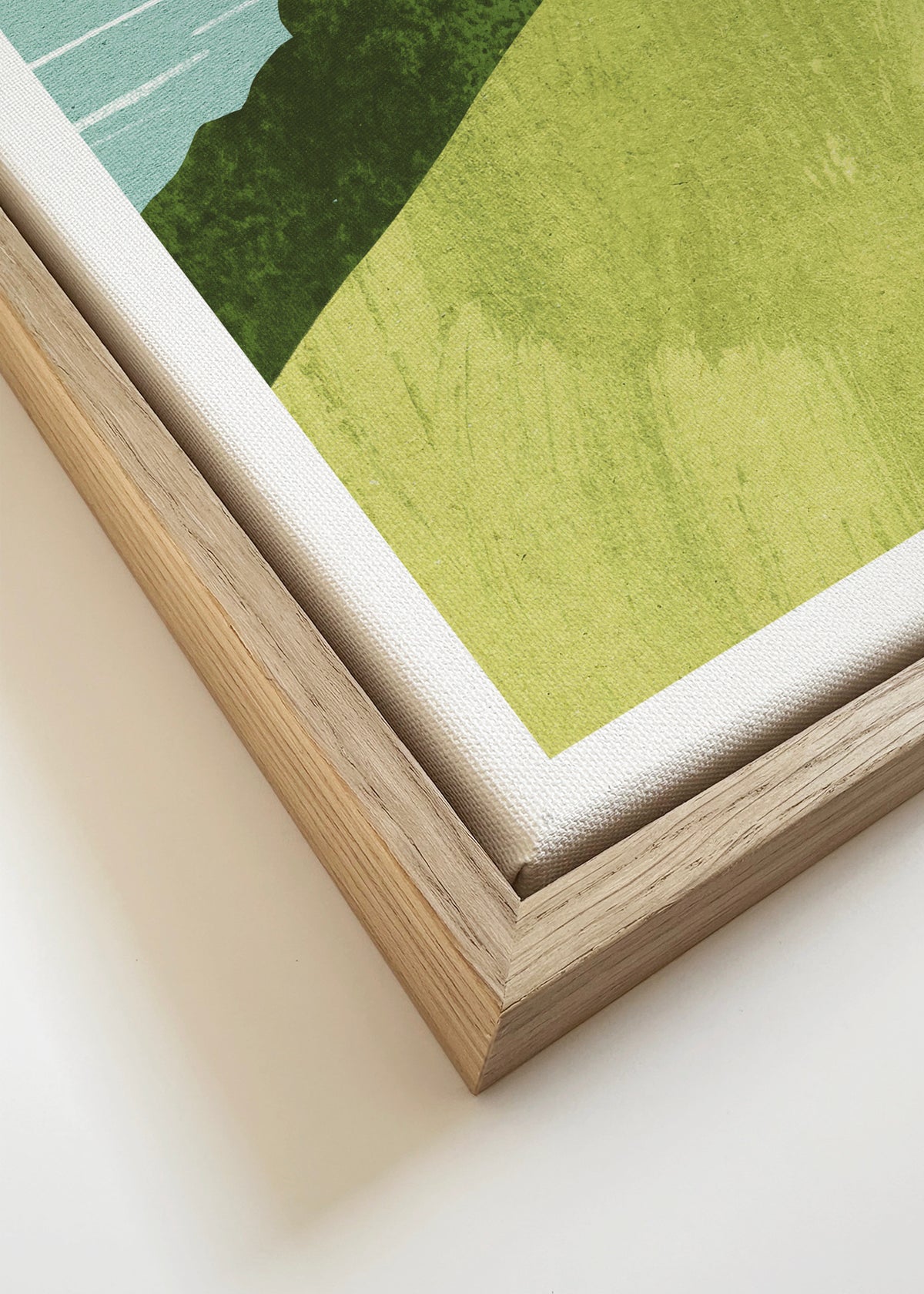 Van Life - Framed canvas detail