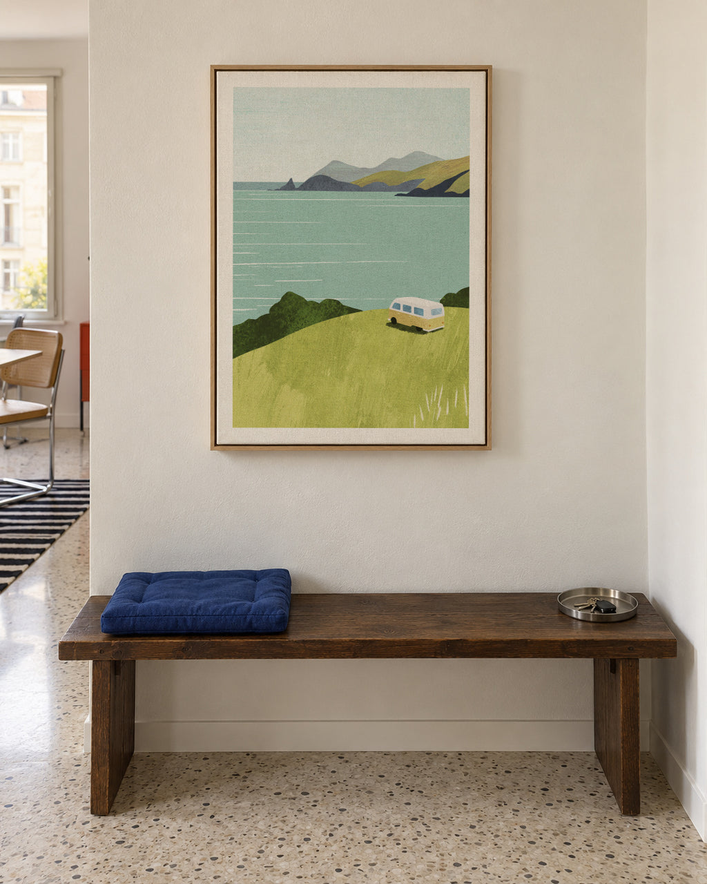 Van Life - Framed canvas in an interior