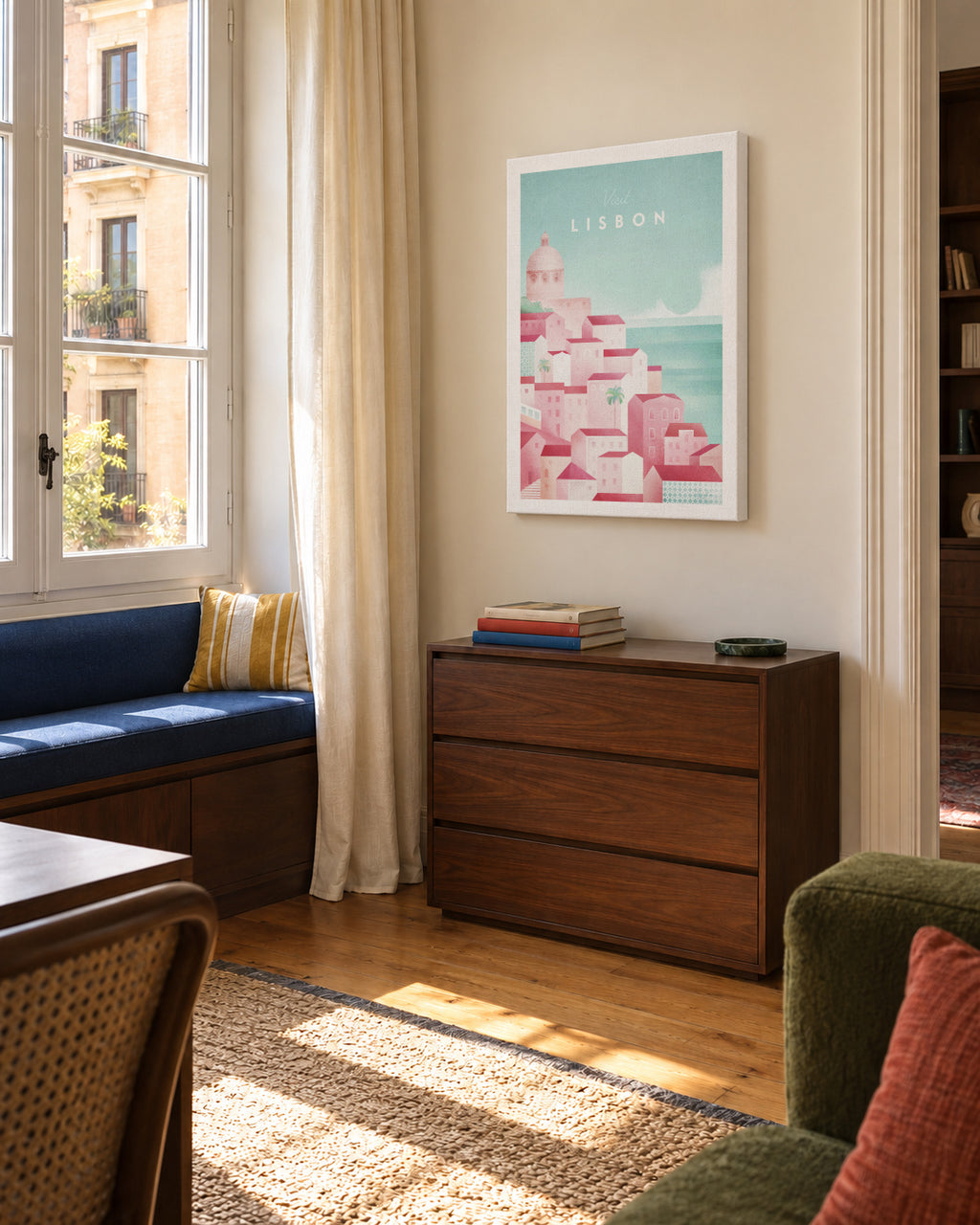 Lisbon - Unframed canvas in an interior