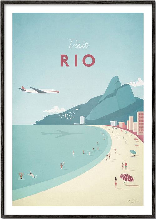 Plakat podróżniczy: Rio plaża