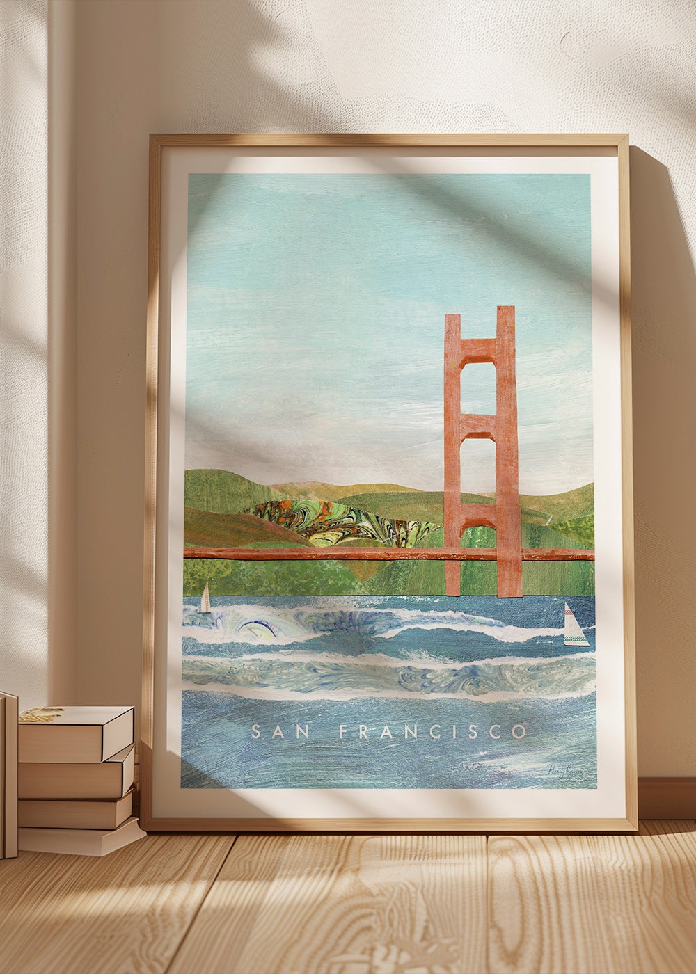 Plakat miasta San Francisco ilustracja
