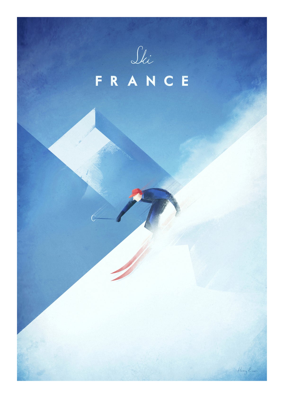 Ski France - Unframed art print