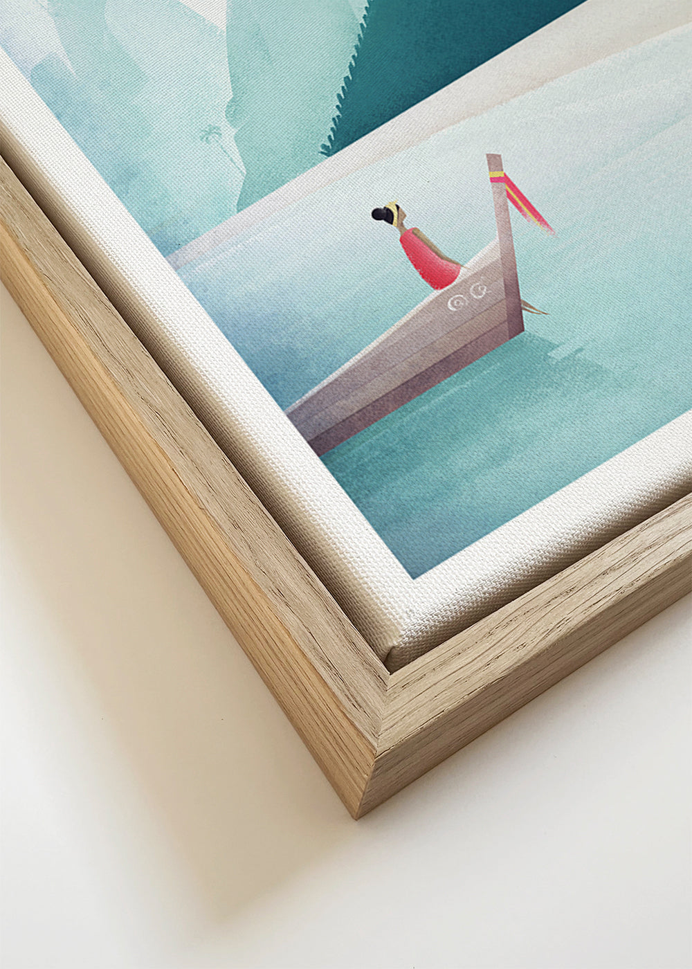 Plakat podróżniczy plaża z molo w stylu vintage