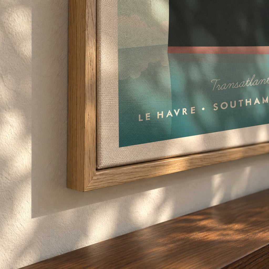 Transatlantic - Framed canvas detail