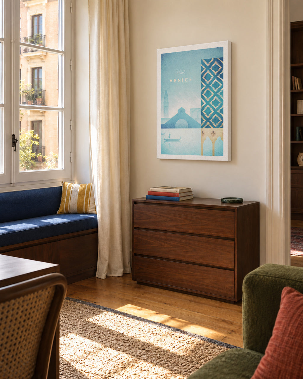 Venice - Unframed canvas in an interior