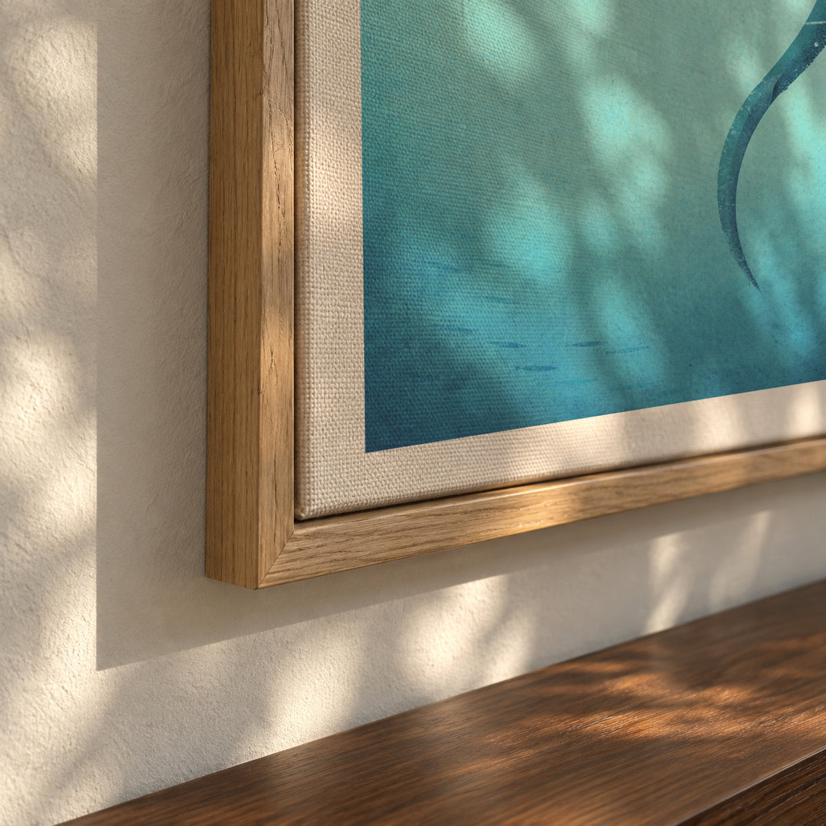 Whale Shark - Framed canvas detail