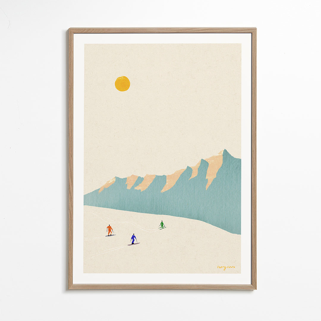 Happy skiers