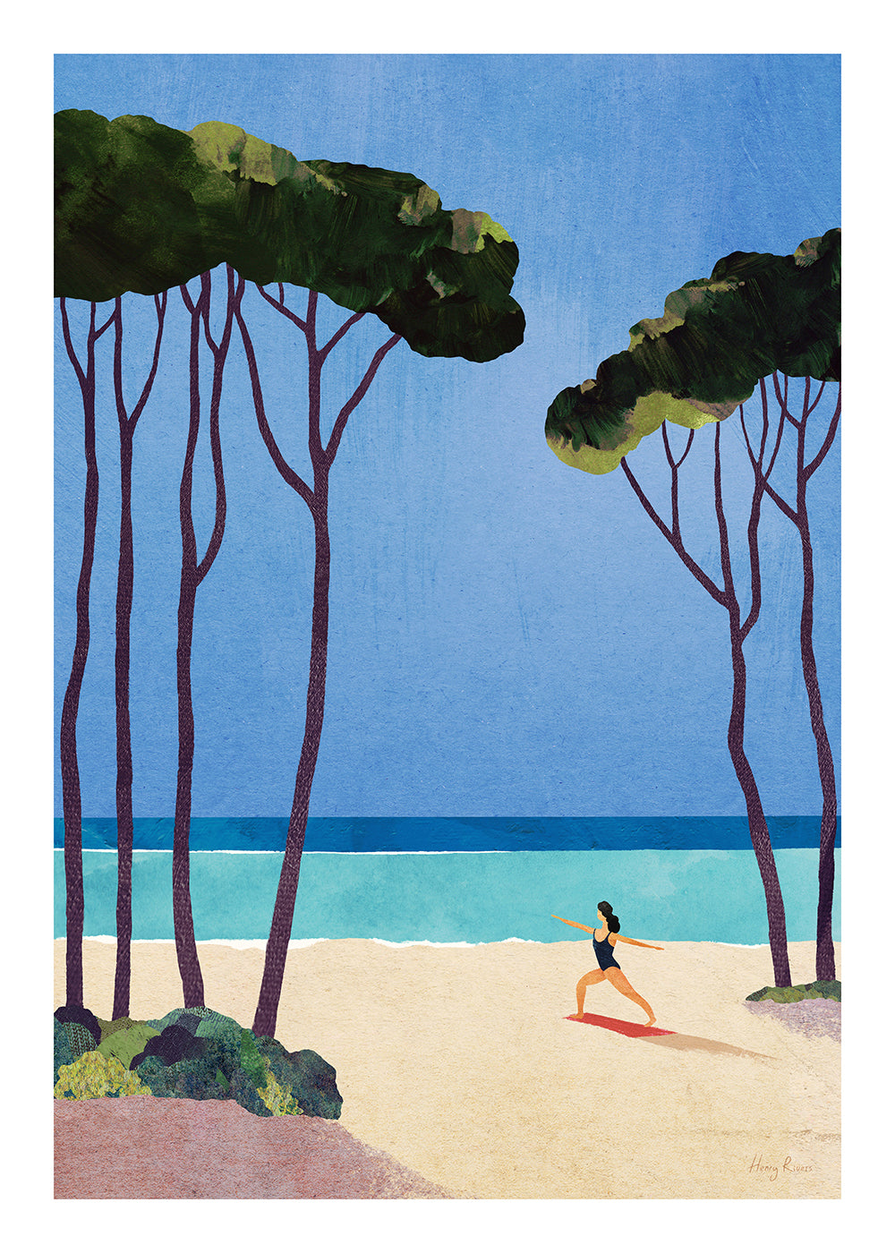 Beach yoga